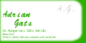 adrian gats business card